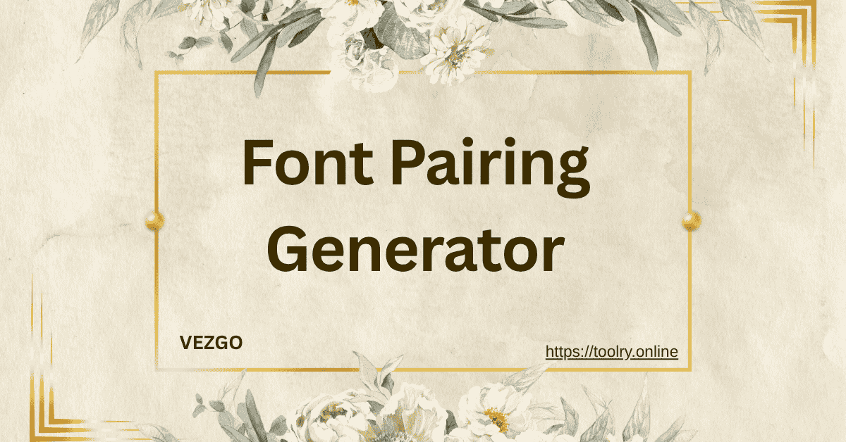 Font Pairing Generator